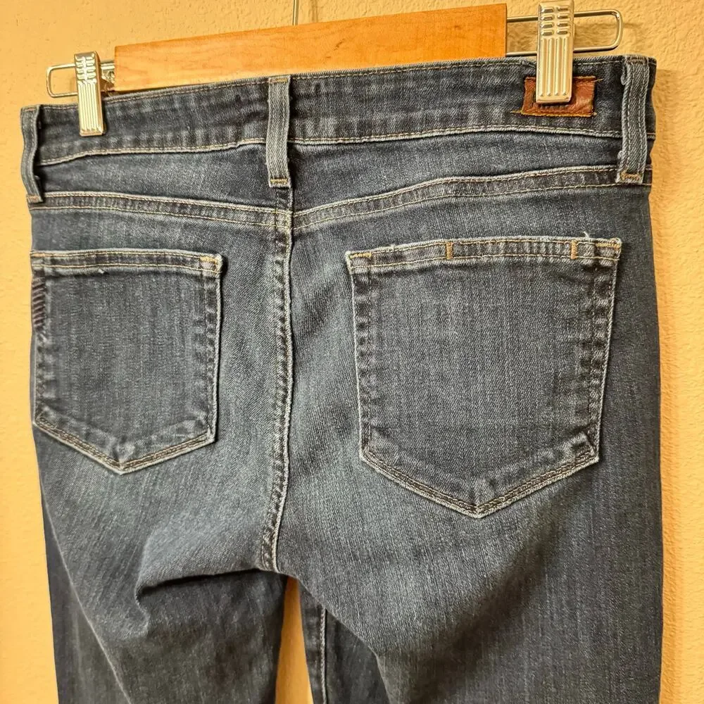 Paige Skyline Ankle Peg Jeans | Size 29 | Dark Wash Slim Fit Stretch Denim - Picture 5 of 12